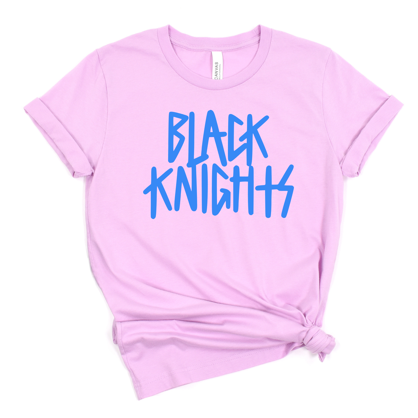 Van Buren Unisex T-Shirt BLACK KNIGHTS LILAC/SUNSET/CHARITYPINK/TEAL