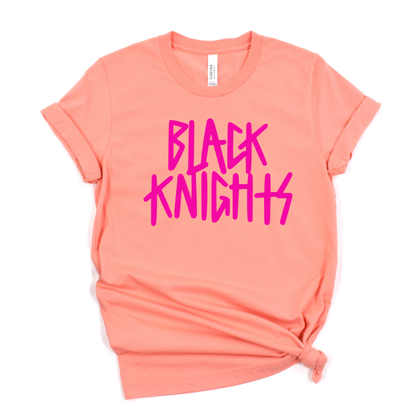 Van Buren Unisex T-Shirt BLACK KNIGHTS LILAC/SUNSET/CHARITYPINK/TEAL