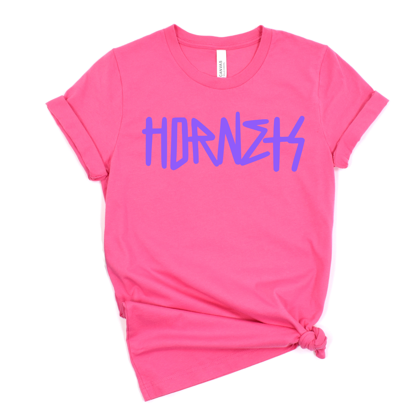 Cory Rawson Unisex T-Shirt HORNETS LILAC/PEACH/CHARITYPINK/TEAL