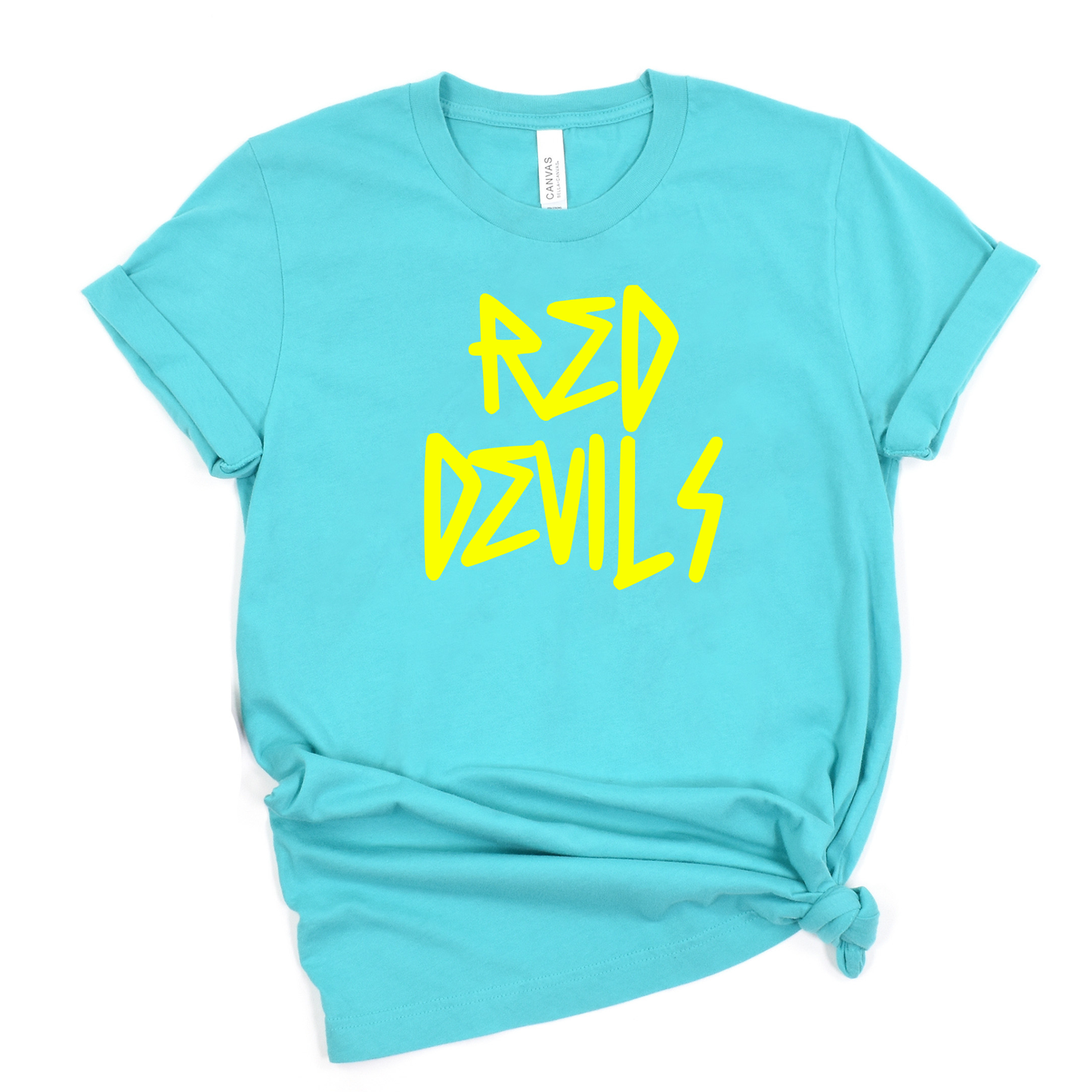 Arlington Unisex T-Shirt RED DEVILS LILAC/SUNSET/CHARITYPINK/TEAL