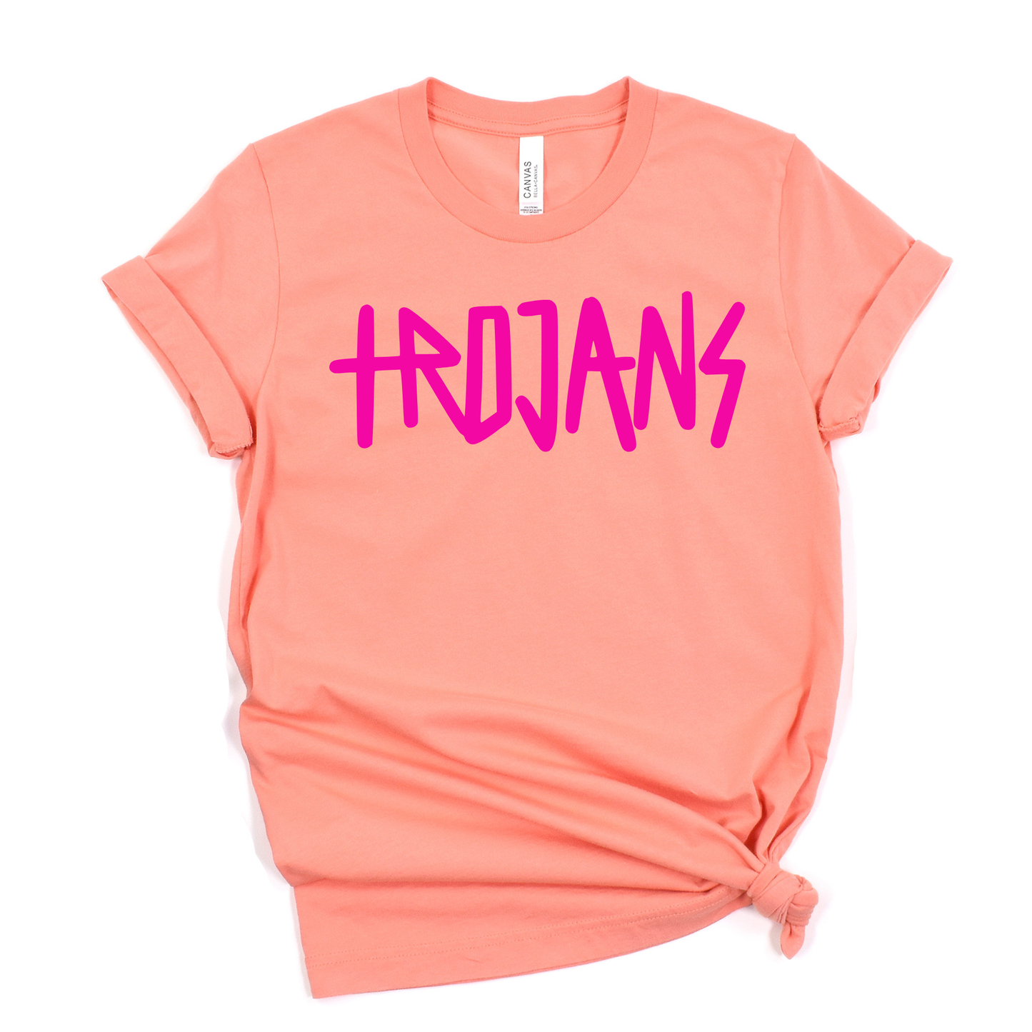 Findlay Unisex T-Shirt TROJANS LILAC/SUNSET/CHARITYPINK/TEAL