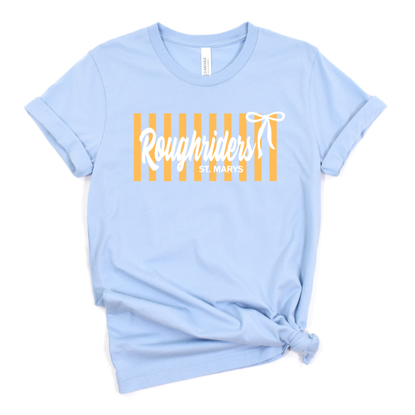 St Marys Unisex T-Shirt STRIPES ROUGHRIDERS