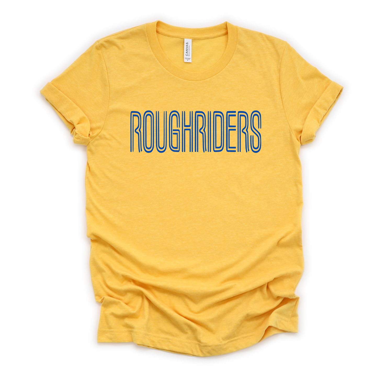 St Marys Unisex T-Shirt ROUGHRIDERS HEATHER GOLD