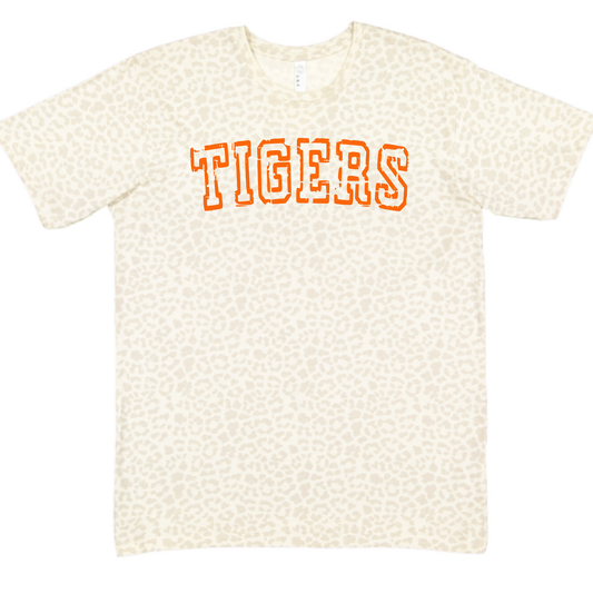 North Baltimore Unisex T-Shirt TIGERS LEOPARD CREAM