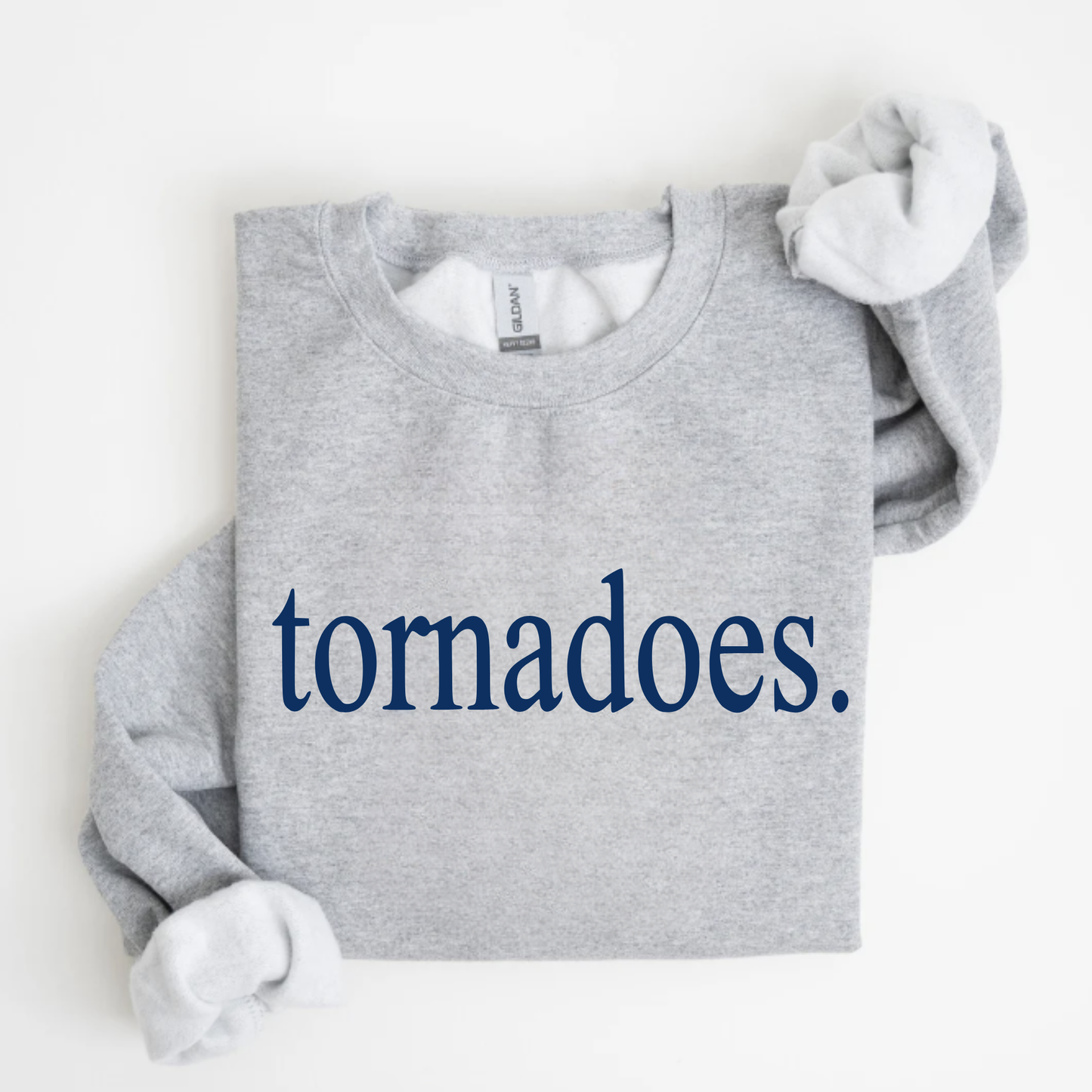 Tiffin Unisex Sweatshirt TORNADOES. GREY