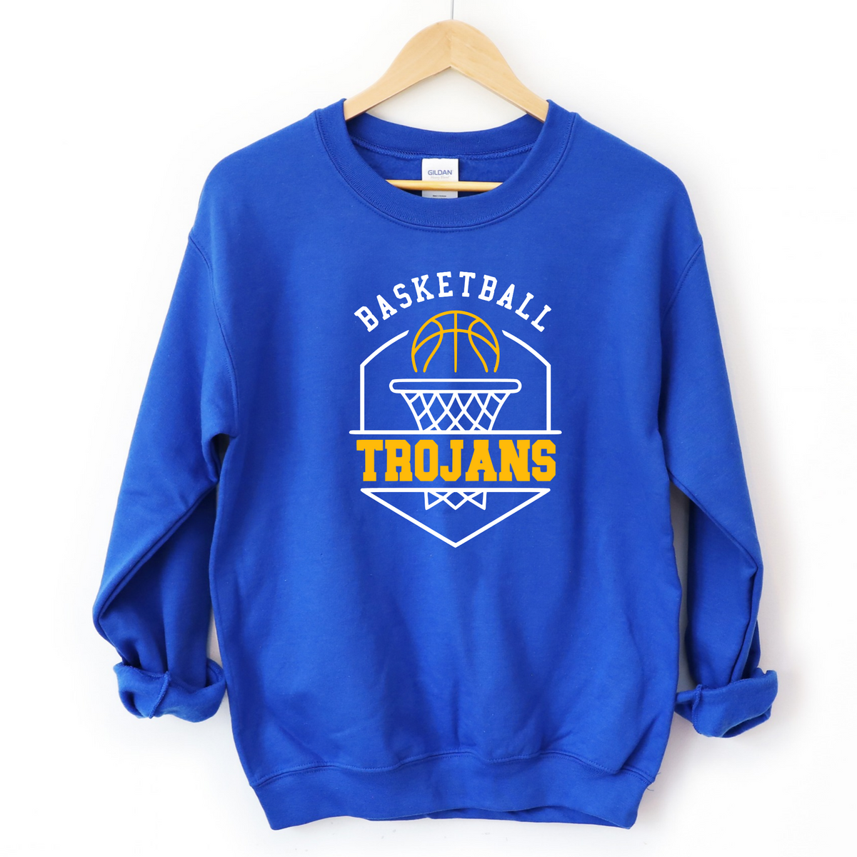 Findlay Unisex Sweatshirt TROJANS BASKETBALL ROYAL