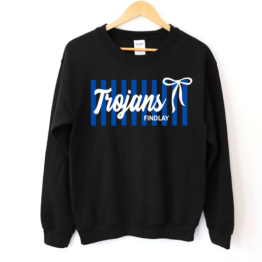 Findlay Unisex Sweatshirt STRIPES TROJANS BLACK