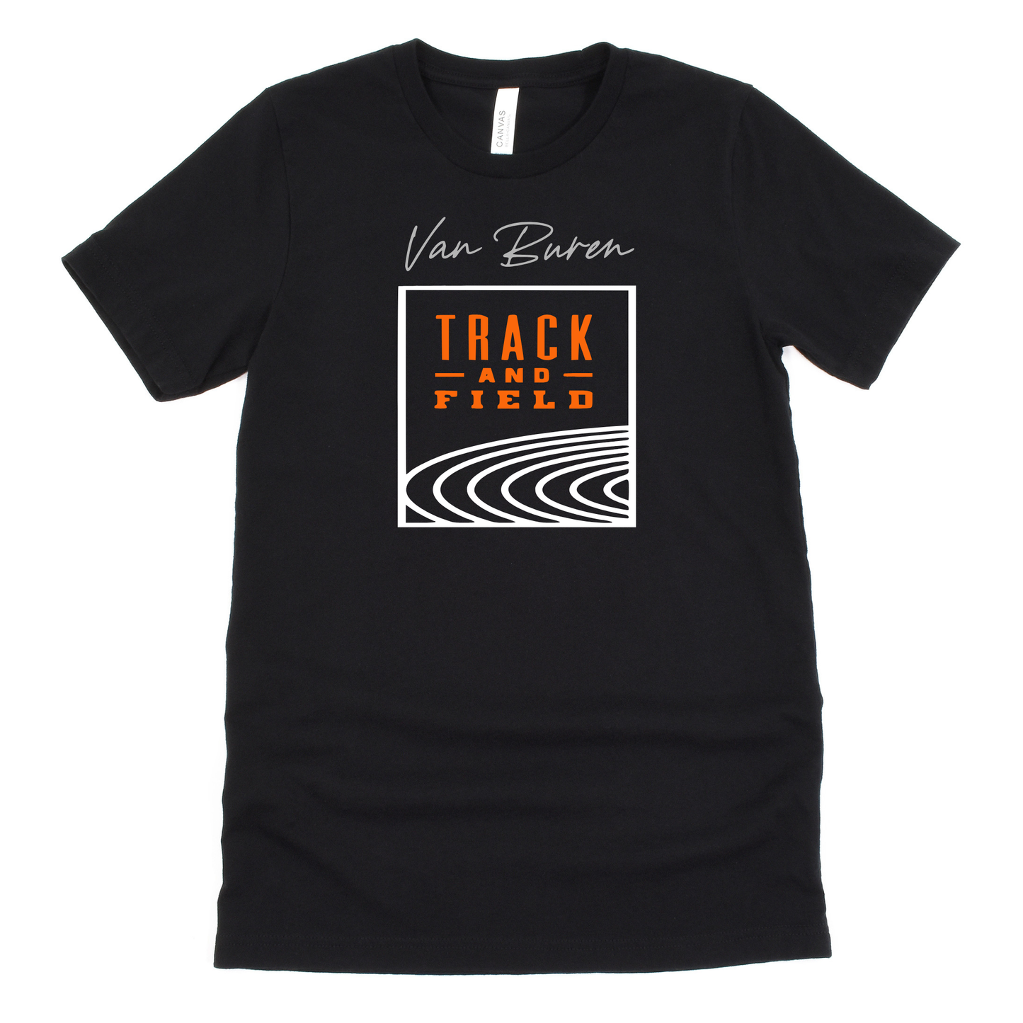Van Buren Unisex T-Shirt VAN BUREN TRACK AND FIELD BLACK