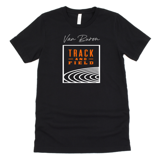 Van Buren Unisex T-Shirt VAN BUREN TRACK AND FIELD BLACK