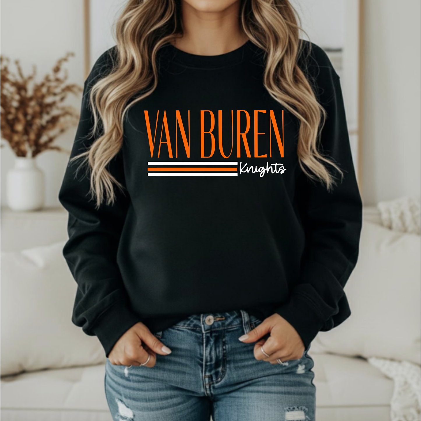 Van Buren Unisex Sweatshirt VAN BUREN KNIGHTS BLACK