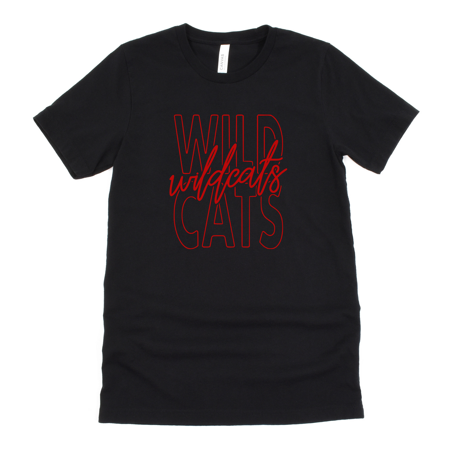 Delphos Jefferson Unisex T-Shirt WILDCATS black-sand